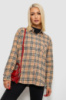 Сорочка жіноча в клітинку, колір бежевий, 244R1070-3