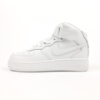 NIKE AIR FORCE 1 MID TRIPLE WHITE білі високі