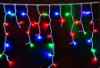 Xmas гірлянда LED 120 3.3Line Short curtain(Бульбашки/Бахрома) M-1 RGB 5М Вул.+соед.Білий