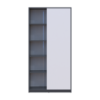 Распашный шкаф Doros Студент Графит/Белый 90х38х180 DRS-011623 (44900273)