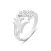 Серебряное кольцо CatalogSilver с фианитами, вес изделия 3,29 гр (2149255) 18 размер