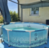 Intex 28208 (Діаметр 305 x Висота 76см) Каркасний басейн Морський принт з фільтр насосом