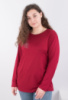 Жіноча бордова кофта з декором