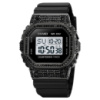 Жіночий спортивний годинник Skmei 2000BK Black з електронним циферблатом та будильником