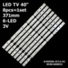 LED підсвітка TV 42« 6-led 371mm Awox: 40102 Dex: LE4040 LE-4040 JAV: LED42HD330D Philips: 40PFL8505 1шт.