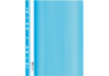 Папка-швидкозшивач А4 Economix з перфорацією, фактура «глянець», пастельна блакитна