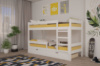 Двухъярусная детская кровать Mebigrand Атланта Мини Белый (RAL9003) 80х190 см с ящиками (DMBG-2442)