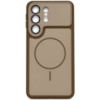 DM Чохол Armor Case Full Camera with MagSafe для Samsung S26 Ultra S948 Brown