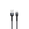 Кабель REMAX Jany Series Aluminum Alloy Braided 2.4A data cable RC-124m/i/a Type-C-Black (6972174152851)