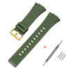 Ремінець для Casio G-Shock GA-100/110 Army Green GD полімерний зелений (1051-1107)