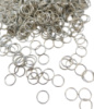 Соединительные колечки. Одинарные. Размер - 8 мм. Упаковка- 5 грамм.(прим.60 шт).  Цвет - сталь