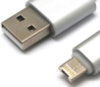 Кабель USB 2 в 1 microUSB/IPHONE SILVER (1 м)