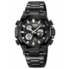 Чоловічий годинник Skmei 2210BK Black з комбінованим циферблатом та металевим браслетом