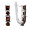Серебряные серьги CatalogSilver с натуральным гранатом 2.875ct (2181996)