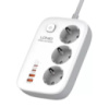 Сетевой фильтр удлинитель Ldnio SE3436 2 USB/ 2 Type-C 65W 3 розетки 3250W 2m white