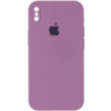 Чохол Silicone Case Square Full Camera Protective (AA) для Apple iPhone XS Max (6.5«), Ліловий / Lilac Pride - купити в SmartEra.ua