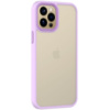 TPU+PC чохол для Apple iPhone 14 Pro Max (6.7«») - Metal Buttons Бузковий - купити в SmartEra.ua