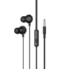 Наушники проводные Hoco M117 вакуумные Jack 3.5 с микрофоном black