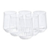 Набор стаканов ребристых 6 штук по 450 мл прозрачный HP98