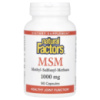 МСМ, 1000 мг, MSM, Natural Factors, 60 вегетаріанських капсул