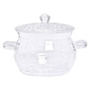 Стеклянная кастрюля прозрачная с крышкой 2 (л) жаропрочная HP-33-1