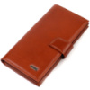 Практичне вертикальне чоловіче портмоне з натуральної гладкої шкіри 721721 Коричневе