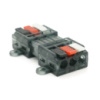 Клемма разъемная с нажимными зажимами 3-проводная  LT-3-3, 3-pin, 250V, 32A, 0.5-2.5mm2, 19*42*11mm, под крепеж, серая