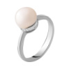 Серебряное кольцо CatalogSilver с натуральным жемчугом 5.15ct, вес изделия 3,42 гр (2055310) 17.5 размер