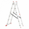 Лестница алюминиевая 2-х секционная универсальная раскладная INTERTOOL LT-0206