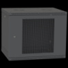 IPCOM 9U 600x600 Шкаф телекоммуникационный двери перф (черный)