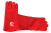 Перчатки Intertool замшевые краги 35 см х 14« (красные) (SP-0156W)