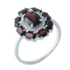 Серебряное кольцо CatalogSilver с натуральным гранатом 4.035ct, вес изделия 3,61 гр (1965610) 17.5 размер