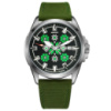 Awarder Embroidery Silver-Green Green  Automatic 10ATM