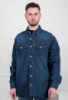 Чоловіча темно-синя джинсова сорочка