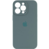 Чохол Silicone Case Full Camera Protective (AA) для Apple iPhone 15 Pro Max (6.7«), Зелений / Pine green - купити в SmartEra.ua