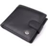Классический мужской бумажник горизонтального формата из натуральной кожи ST Leather 23094 Черный