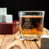 Стакан для виски «Keep calm and drink whiskey», английский, Деревянная подарочная коробка