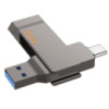 USB флеш накопитель Hoco UD15 256GB 2 в 1 USB 3.2/ Type-C металлический metal gray