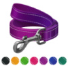 Повідець для собак нейлоновий WAUDOG Nylon Mono, світловідбивний, S, Ш 15 мм, Дов 122 см фіолетовий