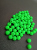 Акриловые бусины «неоновые матовые» \ 8 мм \ зелёный \10 грамм (36 шт)