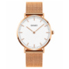 Жіночий годинник Skmei Q028RG Rose Gold з мінеральним склом та металевим браслетом