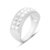 Серебряное кольцо CatalogSilver с фианитами, вес изделия 4,86 гр (2169437) 16.5 размер