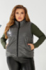 Жилет жіночий демісезонний екошкіра, колір сірий, 257R68