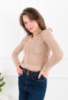 Жіночий бежевий напівпрозорий топ
