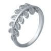 Серебряное кольцо CatalogSilver с фианитами, вес изделия 2,29 гр (2036609) 17.5 размер