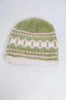 Дитяча шапка, зелено-білого кольору з узором, 167R7781