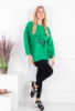 Жіноча зелена кофта батал