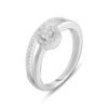 Серебряное кольцо CatalogSilver с фианитами, вес изделия 3,19 гр (2138594) 16.5 размер