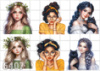 Цукрові картинки Girl (12 варіантів)