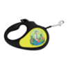 Повідець-рулетка для собак WAUDOG R-leash, малюнок «Рік та Морті 2», M, до 25 кг, 5 м, світловідбиваюча стрічка чорний